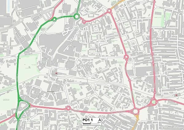 Hampshire PO1 1 Map