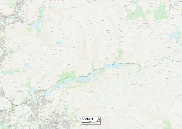 High Peak SK13 1 Map