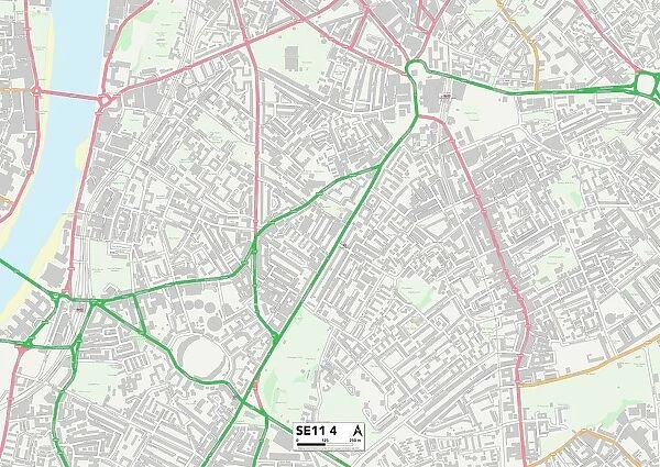 Lambeth SE11 4 Map