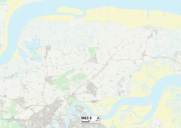 Medway ME3 8 Map