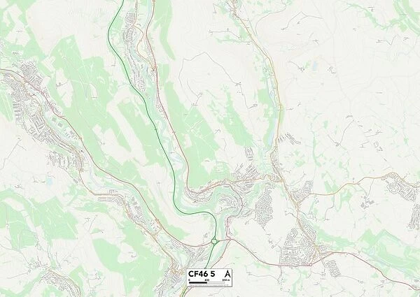 Merthyr Tydfil CF46 5 Map
