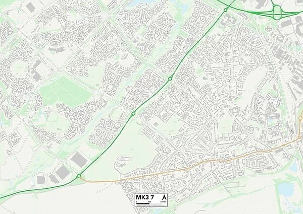 Milton Keynes MK3 7 Map