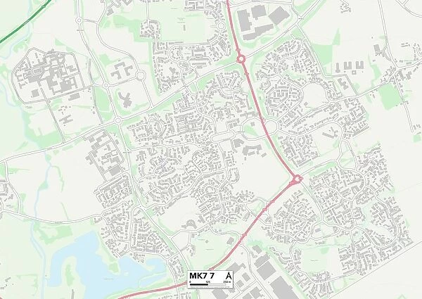Milton Keynes MK7 7 Map