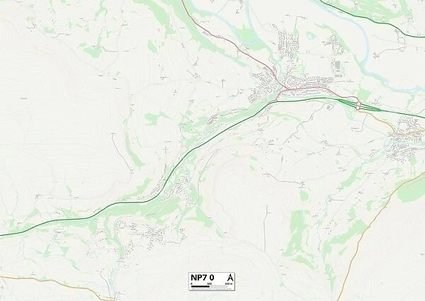 Monmouthshire NP7 0 Map
