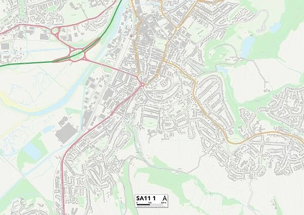 Neath Port Talbot SA11 1 Map
