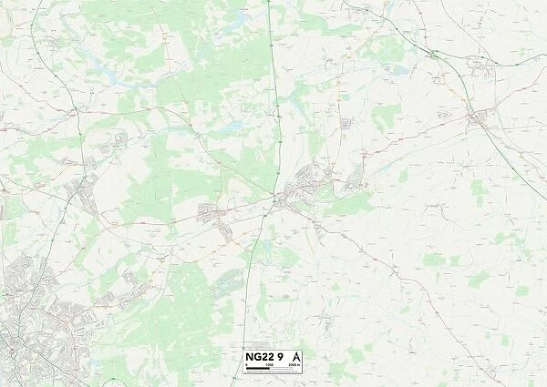 Newark and Sherwood NG22 9 Map