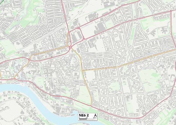 Newcastle NE6 2 Map. Postcode Sector Map of Newcastle NE6 2