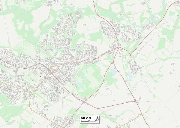 North Lanarkshire ML2 8 Map