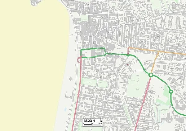 North Somerset BS23 1 Map