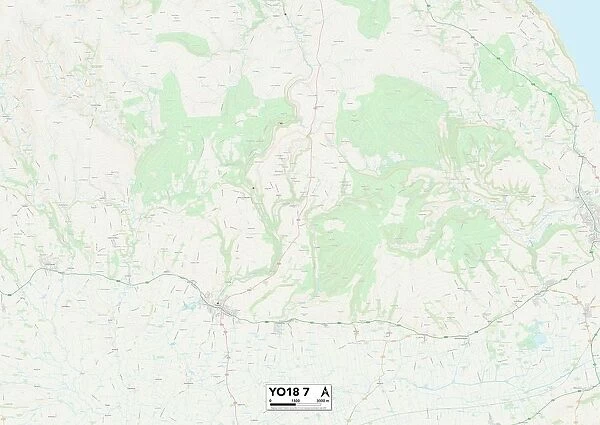 North Yorkshire YO18 7 Map