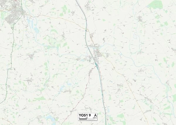 North Yorkshire YO51 9 Map