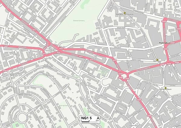 Nottingham NG1 5 Map