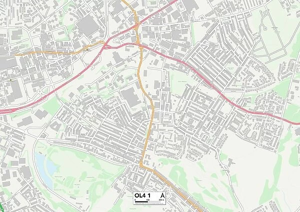 Oldham OL4 1 Map