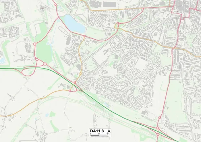 Framed Print : Gravesham DA11 8 Print Map Sector Framed Print : Gravesham DA11 8 Print Map Sector