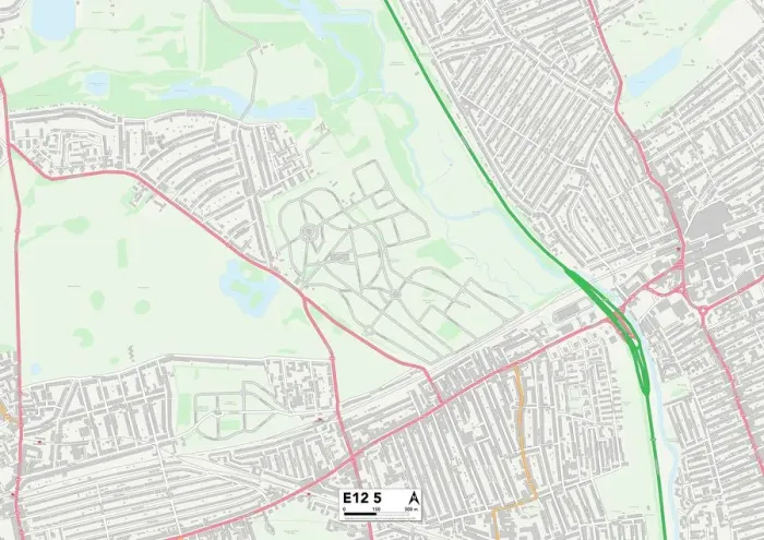 Framed Print : Newham E12 5 Print Map Sector Framed Print : Newham E12 5 Print Map Sector