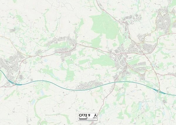 Rhondda Cynon Taf CF72 9 Map