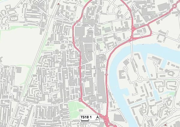 Stockton-on-Tees TS18 1 Map