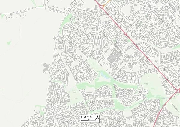 Stockton-on-Tees TS19 8 Map