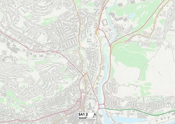 Swansea SA1 2 Map
