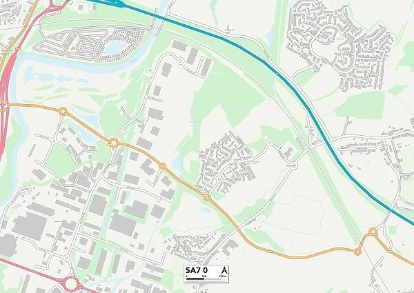Swansea SA7 0 Map