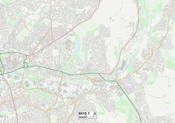 Tameside SK15 1 Map