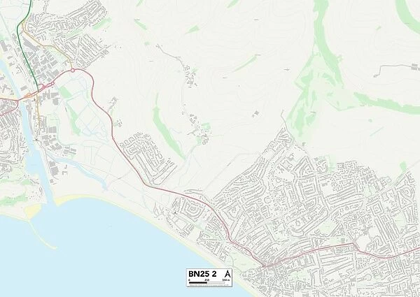 UK Maps, BN Brighton, BN25 2