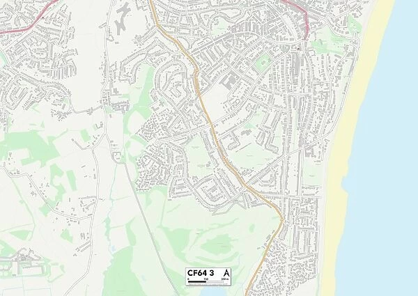 Vale of Glamorgan CF64 3 Map