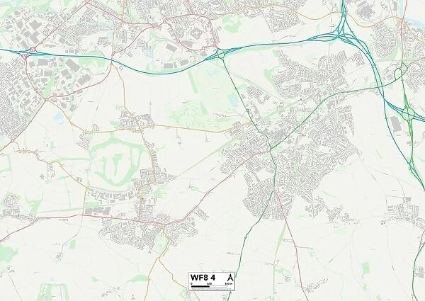 Wakefield WF8 4 Map