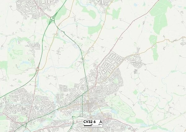 Warwick CV32 6 Map. Postcode Sector Map of Warwick CV32 6