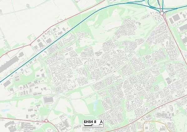 West Lothian EH54 8 Map