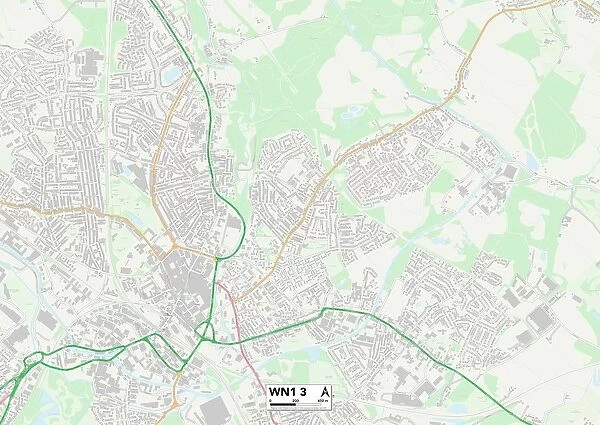 Wigan WN1 3 Map