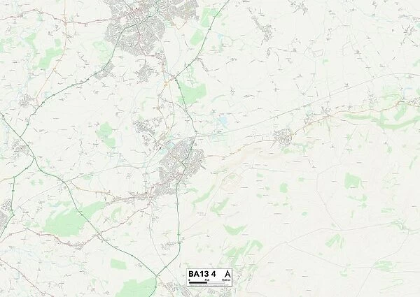 Wiltshire BA13 4 Map