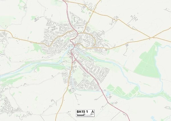 Wiltshire BA15 1 Map