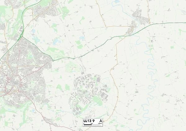 Wrexham LL13 9 Map