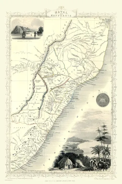 Framed Print : T064 Print: A Map Fragment Framed Print : T064 Print: A Map Fragment