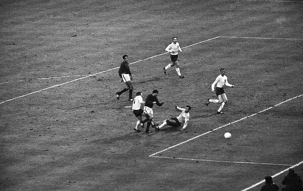 1966 World Cup Semi Final at Wembley Stadium. England 2 v Portugal 1