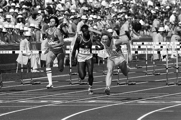 The 1984 Summer Olympics in Los Angeles. Womens hurdles. August 1984