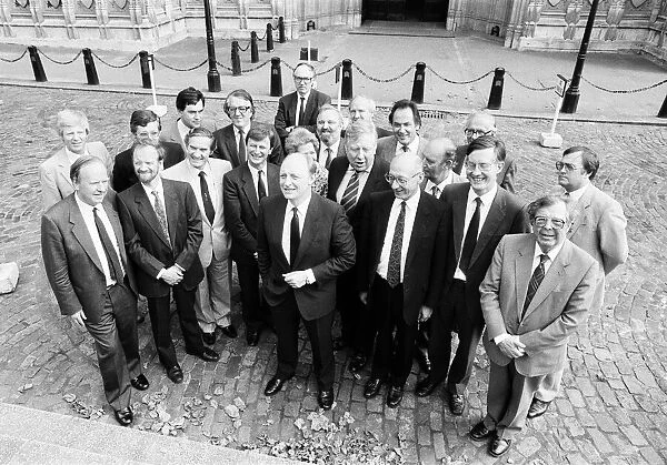 1987 Labour Party Shadow Cabinet, Neil Kinnock unveils his new lineup, Photocall