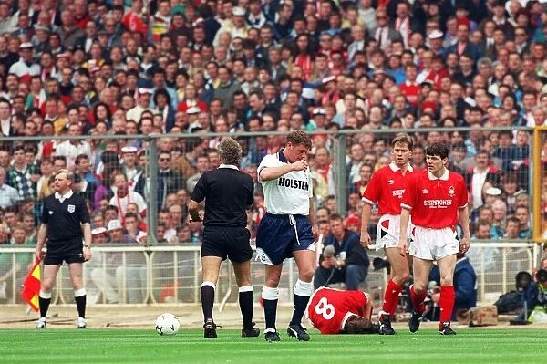 1991 FA Cup Final at Wembley Stadium. Tottenham Hotspur 2 v Nottingham Forest 1