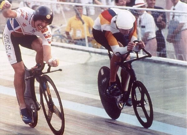1992 Olympic Games in Barcelona. Mens Individual Pursuit 4000 Metres Cycling Race at