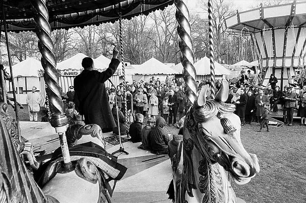 The 300-year-old custom of holding a fairground service on Good Friday was revived in
