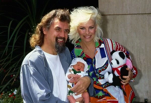 Actor and comedian Billy Connolly with his wife Pamela Stephenson after their birth of