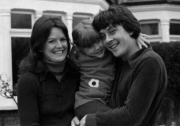 Actor Richard Beckinsale with girlfreind Judy Low and daughter Kate Beckinsale
