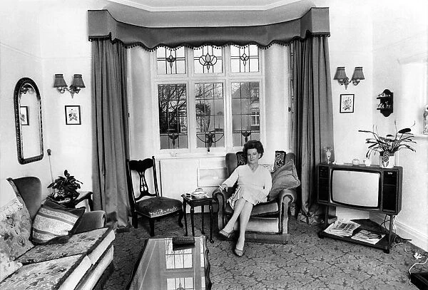 Actress Jean Alexander at home in Southport, in her lounge of her three bedroomed semi