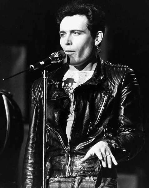 Adam Ant British singing on stage 1984