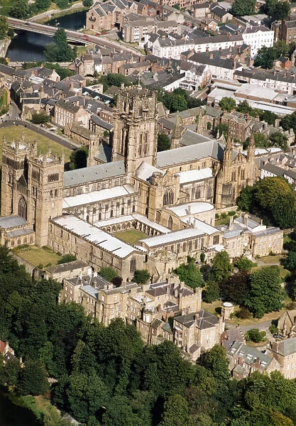 An Aerial photograph of Durham Cathedral, County Durham, North East England