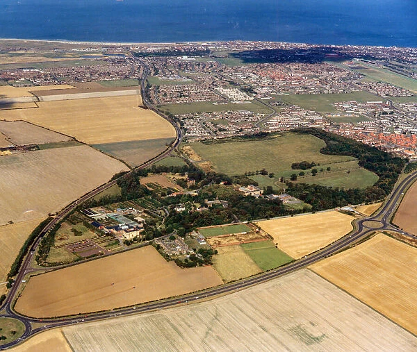 Aerial photograph of the site of English Estates latest development - Kirkleatham