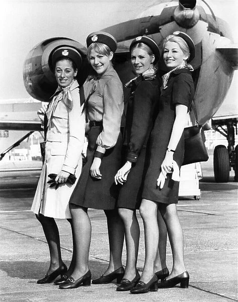 Air Hostesses. October 1972 P000139