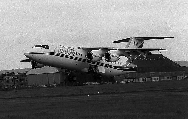 Aircraft British Aerospace BAe 146 300 May 1987 takes off on it