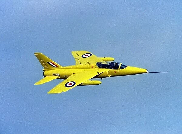Aircraft Hawker Siddeley Gnat trainer August 1993, flying at the Wroughton